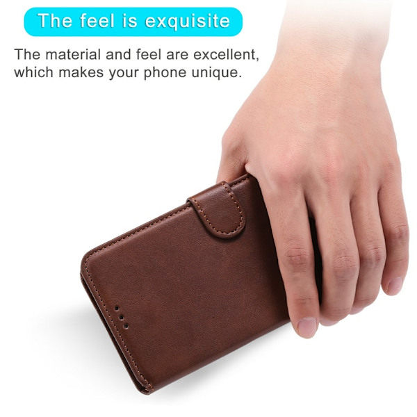 iPhone 13 - Solid Læder Etui - Brun