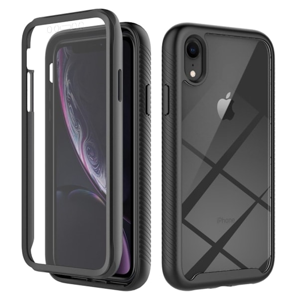 iPhone XR Kuori 360 Hybrid Defense Musta