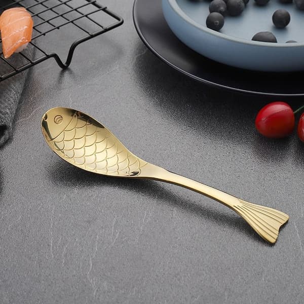 Dessertsked Guldpläterad sked GOLD S Guld