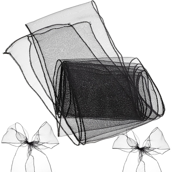 10 st Reusable Festliga Stolsband Stolsrygg Organza Dekoration Fluga Rygg Stolsband
