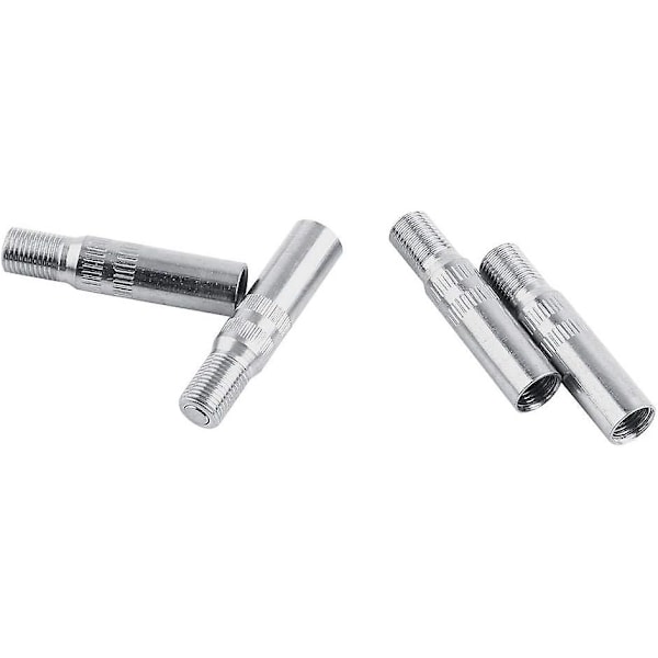 Venttiilin hatun jatkovarret, 4 kpl metalliset auton pyörän venttiilin hatun jatkovarret, renkaan venttiilin jatkoadapteri autolle, autolle, kuorma-autolle, pakettiautolle