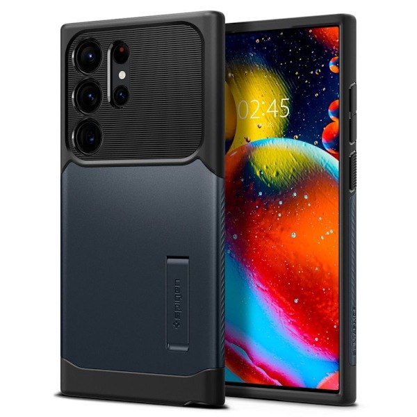 Spigen Galaxy S23 Ultra Kuori Slim Armor Metal Slate
