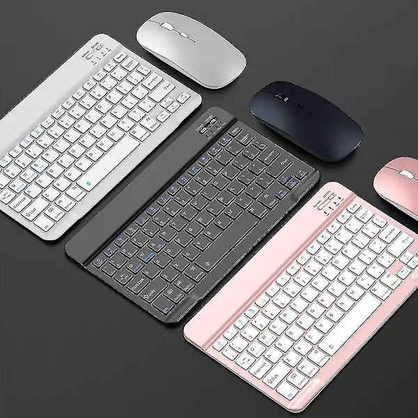Bluetooth RGB Tastatur Dock Trådløst Tastatur Mus Til Tablet iPad