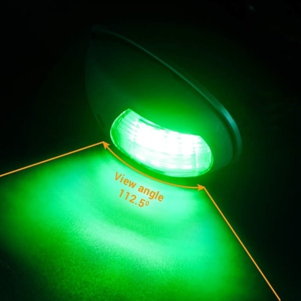 LED-veneen navigointivalot, veneen keulavalot, merenkulkuun tarkoitettu veneen navigointilamppu. Täydellinen ponttonille, Skeeterille, moottoriveneelle ja skiffille
