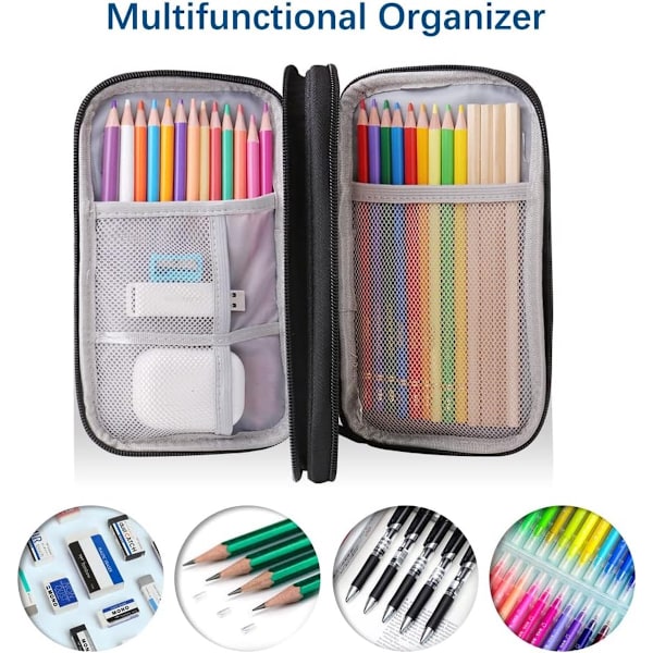 Kabel Organizer Taske, 1 Styk, Kompakt, Sort, 21x12.5x6cm, Multi-lags til Elektronik & Tilbehør
