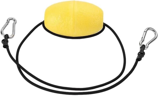 Kajak ankerline med flyder - klips - 74 cm - EVA bøje