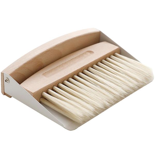 1 Set Bordstädningskvast Mini Sopskyffel Liten Bordstädningskvast Bordssopskyffel