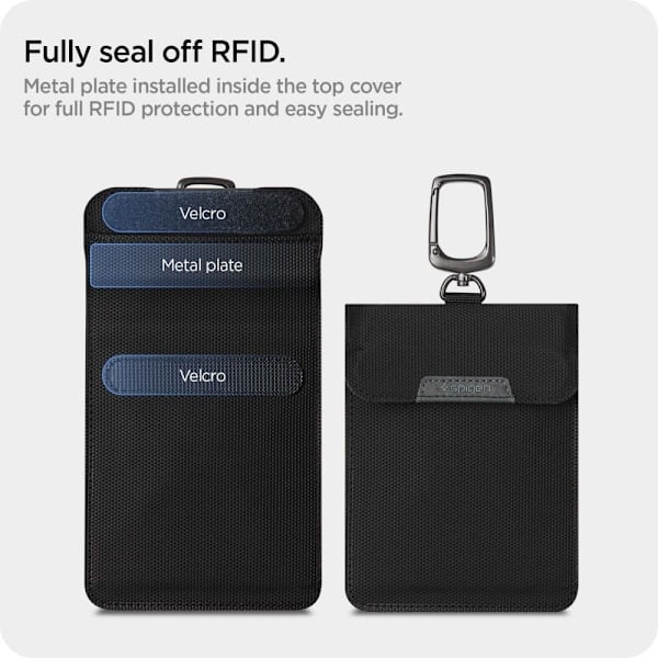 Spigen RFID-väska för bilnyckel, svart