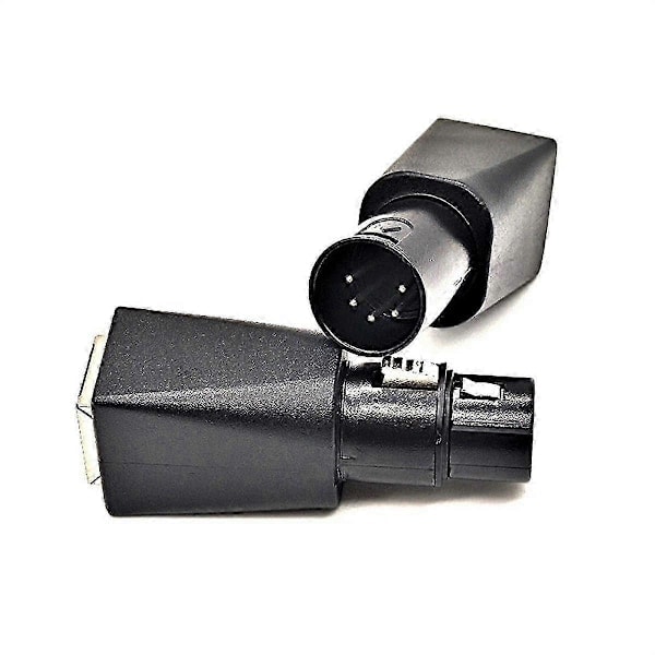 1 par DMX til RJ45-stik RJ45 Ethernet til 5-benet XLR Hun & Han Adapter kompatibel med Audio Video