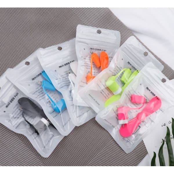 Universell Mini Typ-C Fläkt Micro USB OTG Mini Fläkt Tyst Fläkt för Mo[PL]