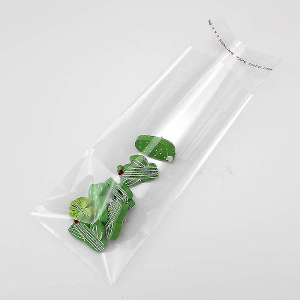 300 Stykker Cellofanposer, Selvklebende Pose Liten Matpose, Transparent