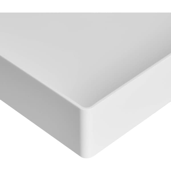 Rektangulära Plastorganisatörer Brevkorg, 2-pack, Vit DXGHC[PL]