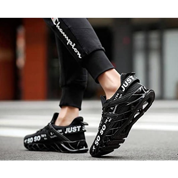 Åndbare løbesko Blade Slip on Sneakers Herre Sort størrelse 47 sort 28,5 cm black 28.5