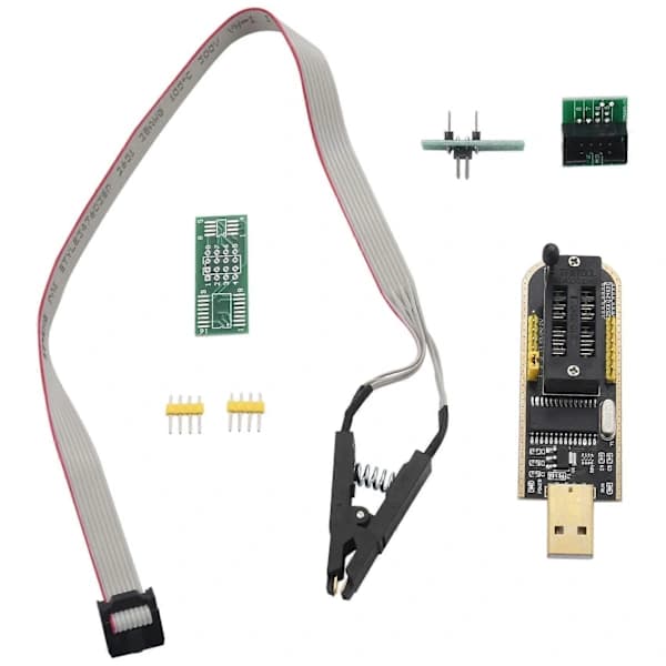 SOP8 SOIC8 Testklämma för EEPROM 25CXX / 24CXX med CH341A 24 25 Serie EEPROM Flash Bios USB-programmerare