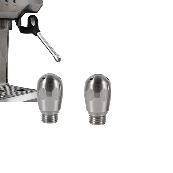 2 Pak Rustfrit Stål 4 Hull Kaffemaskine Dampdyse Universal