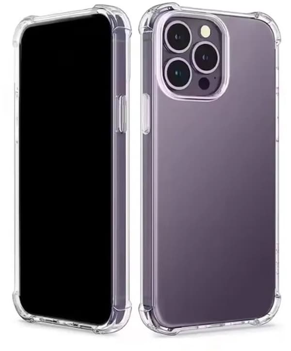 Gjennomsiktig - Silikon - Støtsikker - Deksel - Passer til iPhone 15 Pro Max