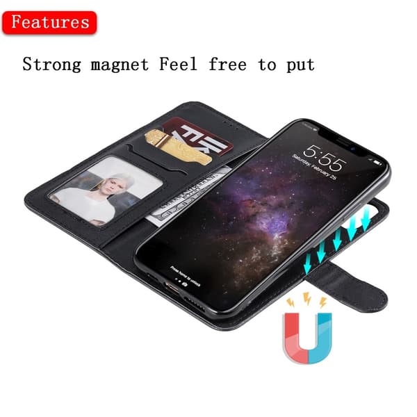 iPhone 11 Pro Max - Lommebokveske / Magnetisk deksel - Svart