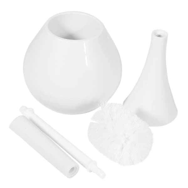 {PL}Europeisk Badrums Toalettborste SetBY vit