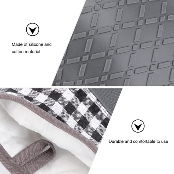 2 stk. Silikonehandsker Silikone Bage Køkkenovnhandsker Grydelapper
