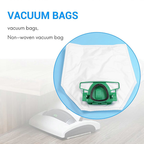 12-pack dammsugarpåsar för Vorwerk Kobold VK200 FP200