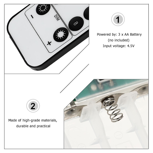 1 Set Multi-mode USB String Lamp Batterilåda Tillbehör USB Batterilåda