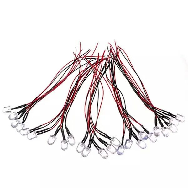 20 st förkopplade LED-dioder RÖD
