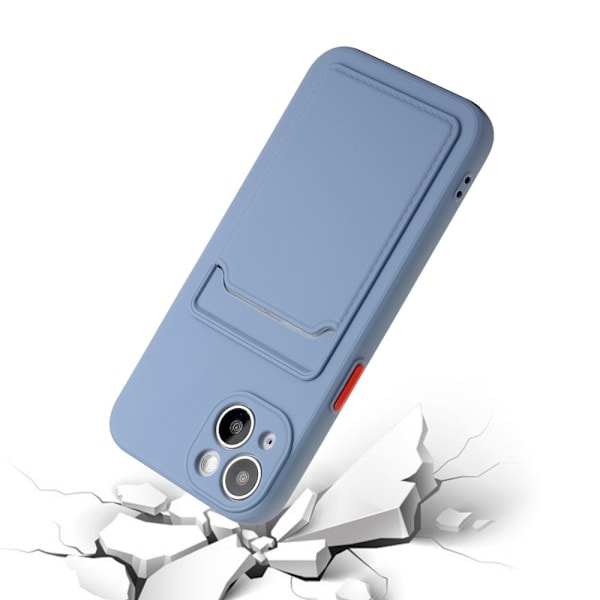 iPhone 13 Cover med Kortlomme Blå