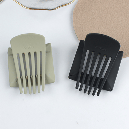 Hålkantig Grip Clip Hårklämma BRUN