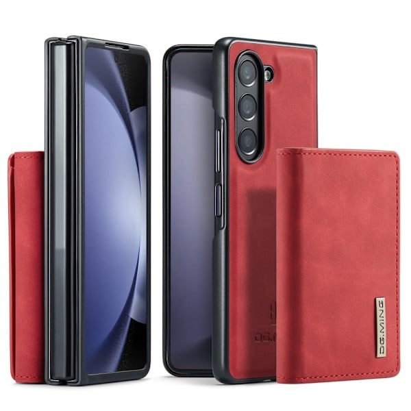 DG.MING Galaxy Z Fold 5 Skal 2-i-1 Magnetiskt Avtagbart Kortfack