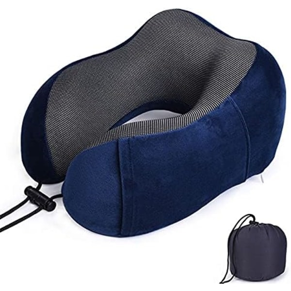 Rejsepude, memoryskum nakkepude til rejser eller flyvning, ergonomisk designet nakkestøtte