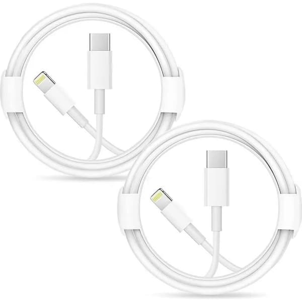 2-pak USB C til Lightning-kabel til iPhone 14 13 13 Pro Max 13 Mini 12 Pro Max 11 Pro, 1m