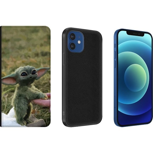 Apple iPhone 12 Plånboksfodral Yoda