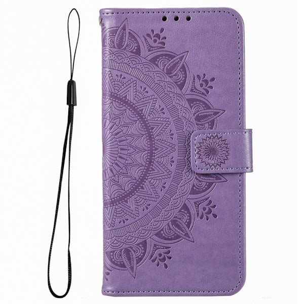 Motorola Moto G54 5G Fodral Mandala Läder Lila