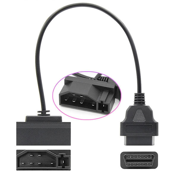 OBD2-adapterkabel för bil, 7 till 16 stift, för diagnostikverktyg