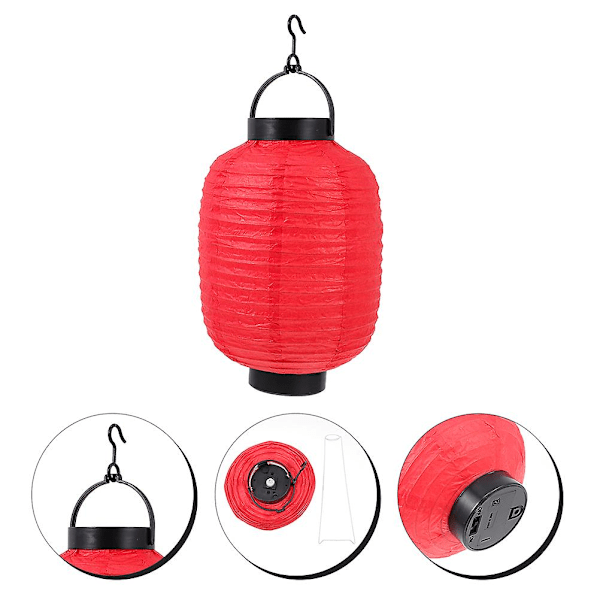 2 stk. Papir Japansk Lykt Lampe Dekorativ Papir Hengende Japansk Lykt for Hjemmet