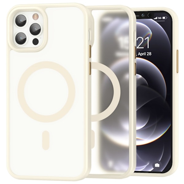ColorPop iPhone 12 Pro Max Deksel CH MagSafe Matt Off White