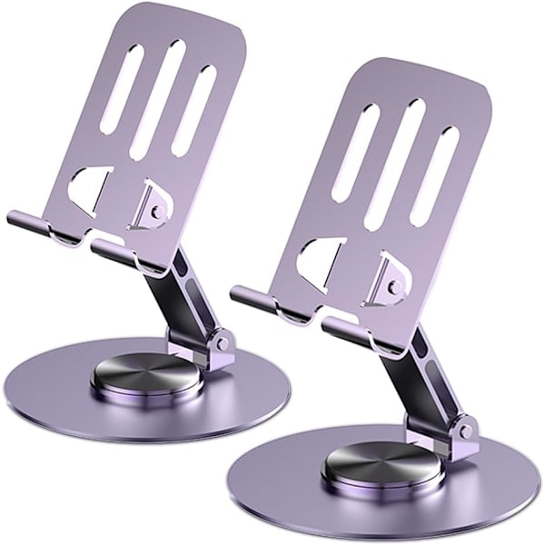 [2-pack] Vikbart Multi-Vinkel Bordsställ för Telefon - för 11-15 Pro MAX Plus Mini, Galaxy S24 Ultra S23, Huawei, Andra Smartphones