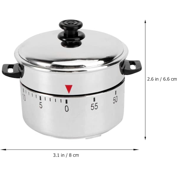 Mekanisk eggtimer, 60 minutters kjøkkentimer, manuelt sett [PL]