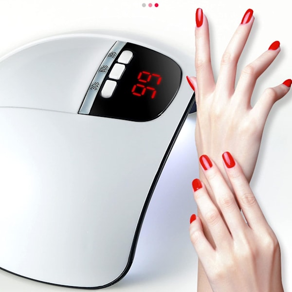 LED UV-nagellampa, 54W Nagel torkare Gel Naglar Härdningslampa UV-ljus med USB 3 Timer Auto Sensor