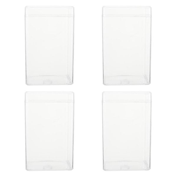 4 st Akryl Displaylåda Dammsäker Förvaring Visningslåda Transparent Förvaringsfodral