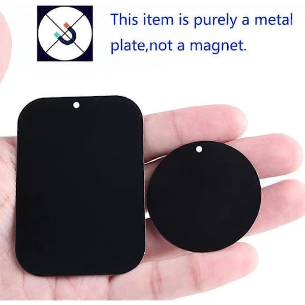 {PL}Universel plade 8-pak til magnetisk bilholder til telefon med lim (kompatibel med magnetisk montering)