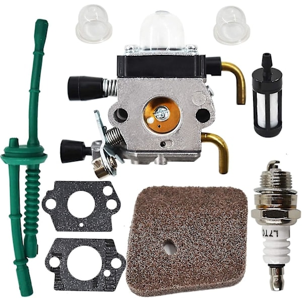 Kaasuttimen korvaus Stihl FS38 FS45 FS46 FS55 KM55 FS85 Trimmerille Ilmapolttoainesuodattimen tiivistesarjalla