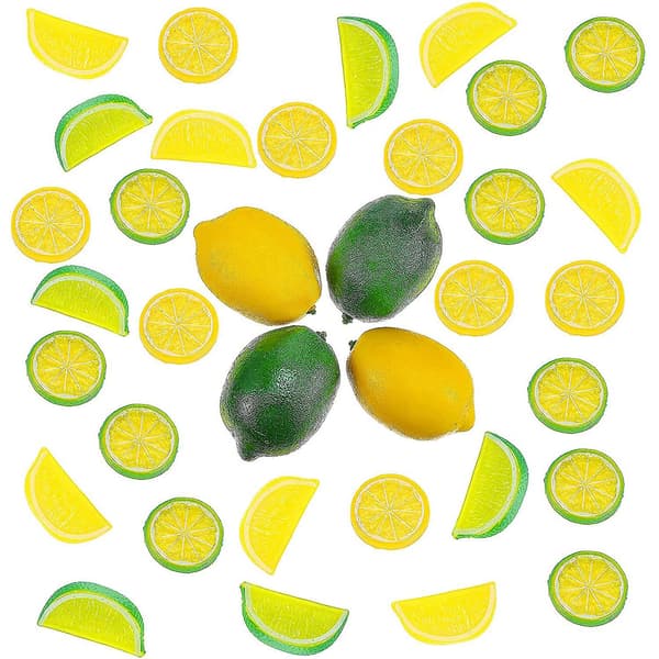 Konstgjorda Citronklyftor Block Set, Simulerings Citronklyfta, Citronblock