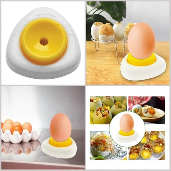 [PL】 Eggkutter Eggplukker, Eggplukker, Kyllingeggstanser, Eggseparator for Rå Egg med Lås, Halvautomatisk