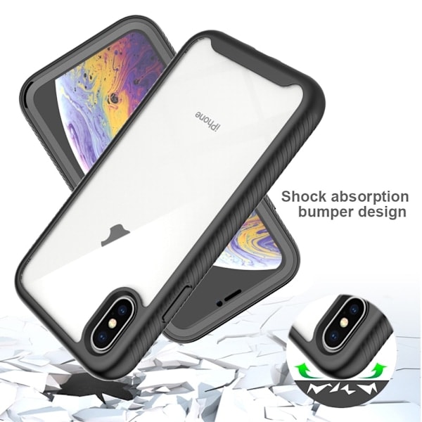 iPhone X/Xs Deksel 360 Hybrid Defense Svart
