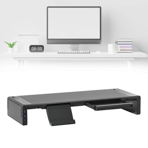 {PL}Skjermstativ for skrivebord Riser Laptop Riser Ergonomisk datamaskin hylle Datamaskin