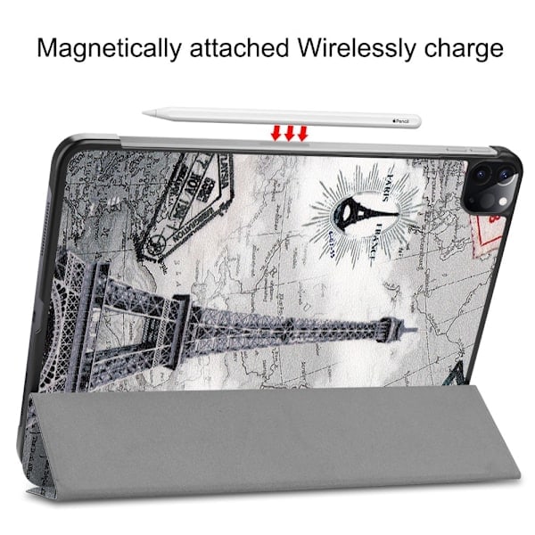 iPad Air 2025-2020 / Pro 11 Kotelo Kolmiosainen Eiffel-torni