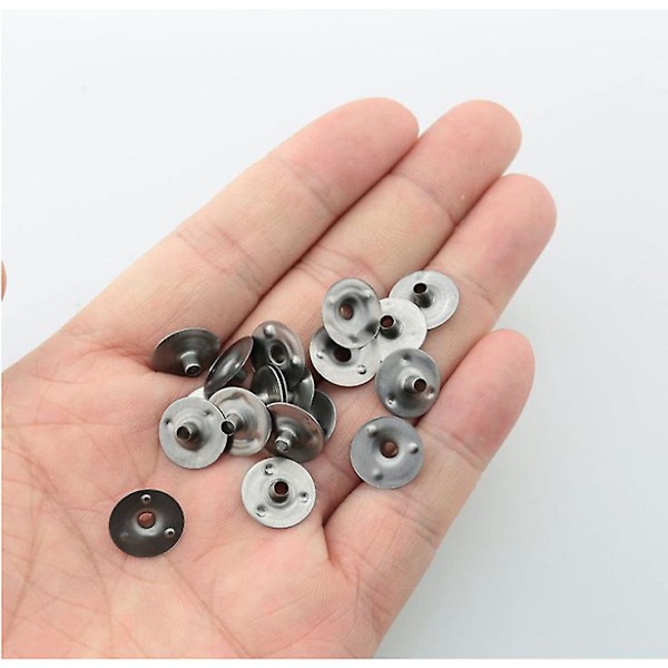 200 stk./12,5 mm Candle Wick Base, Candle Wick Tabs Metal, Candle Wick Sustainer Tabs til Candle Making DIY