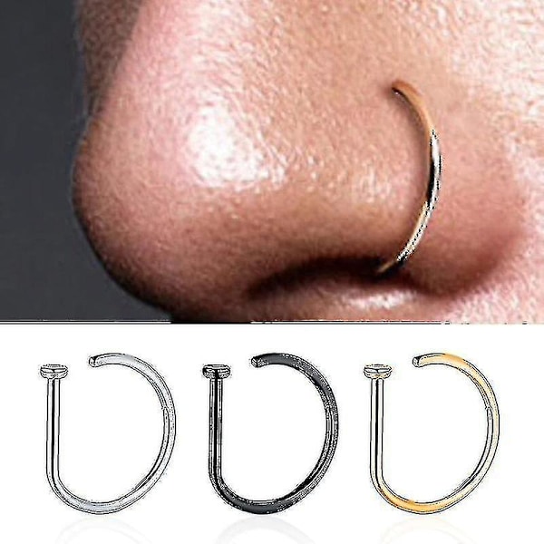 Less Steel D-formad Stud Protes Näsring