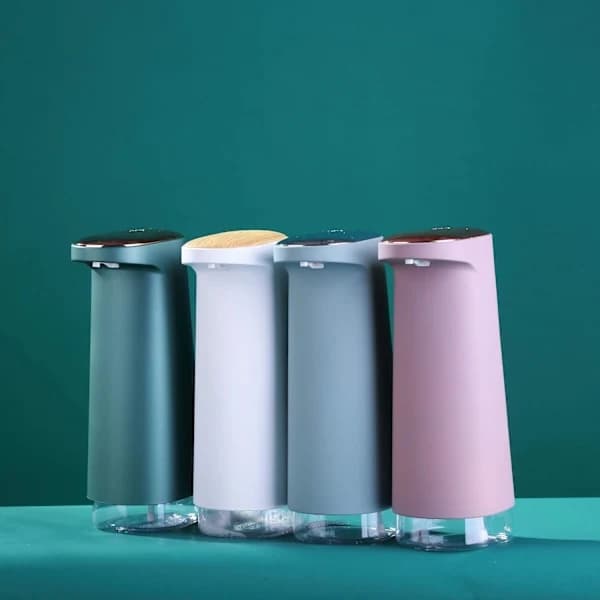 {PL}Automatisk såpedispenser, elektrisk såpedispenser med sensor, IPX4 vanntett mørkegrønn